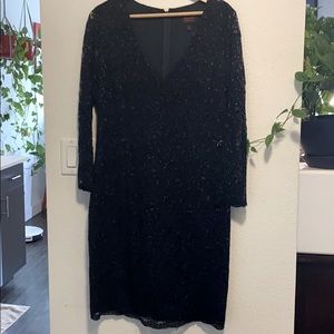 Banana Republic, formal black lace dress